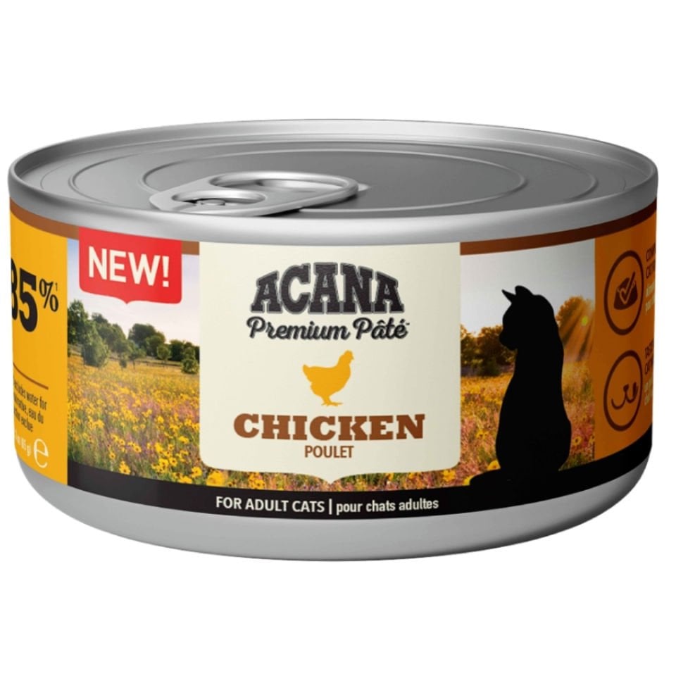 Acana Premium Pate Tavuklu Ezme Yetişkin Kedi Konservesi 85gr