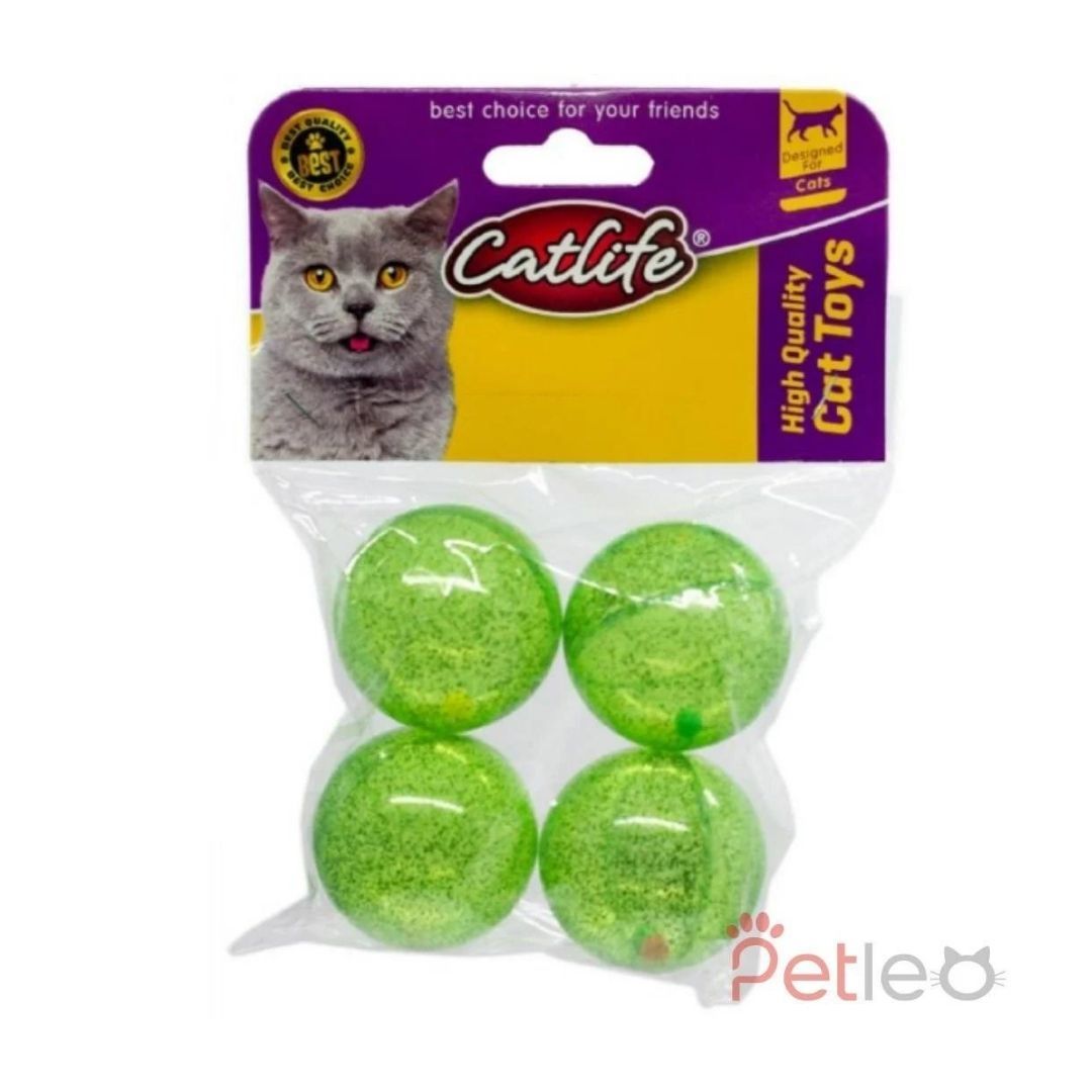 CATLİFE 4'lü Paket Zilli Kedi Oyuncağı