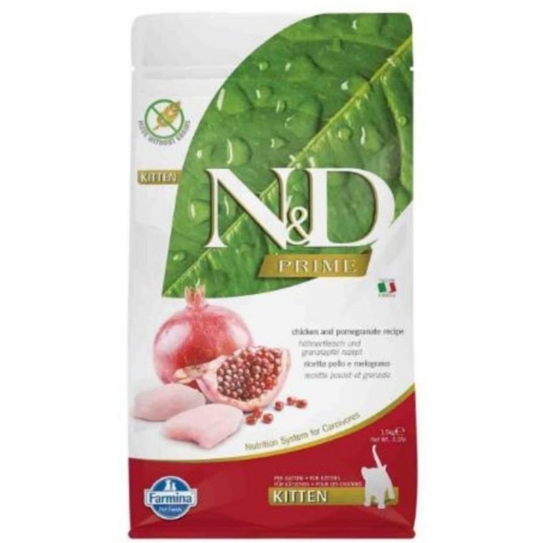 N&D Tahılsız Kitten Tavuk & Nar Yavru Kedi Maması 1.5kg