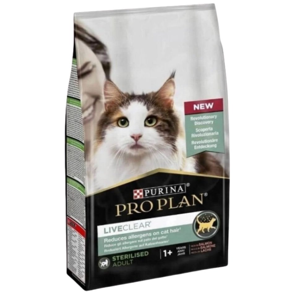 Pro Plan Live Clear Sterilised Somonlu Kısırlaştırılmış Yetişkin Kedi Maması 1,4 Kg