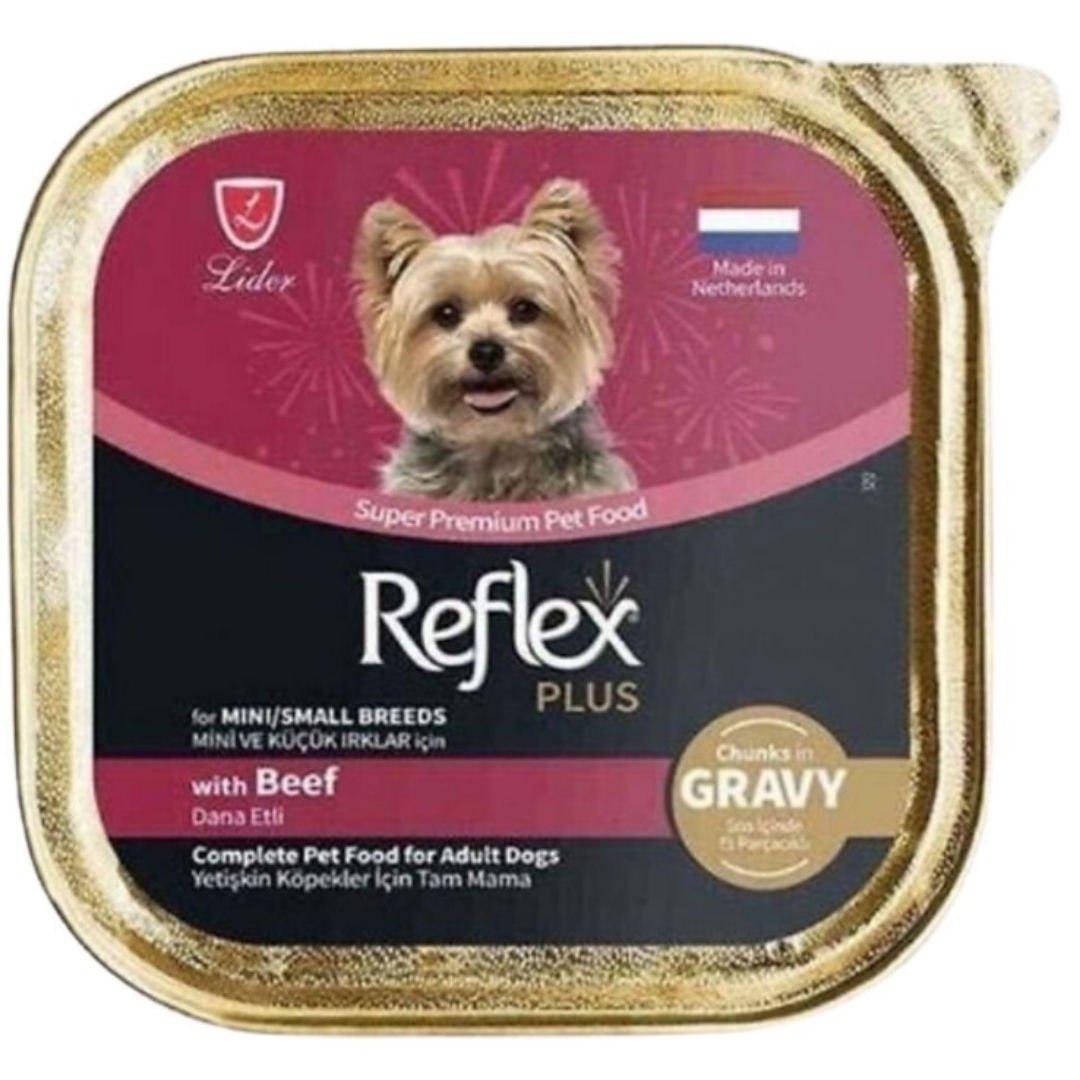 Reflex Plus Dana Etli Küçük Irk Köpek Yaş Maması 85 Gr