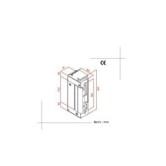 Gem Gianni OC 581 Elektrikli Kilit Karşılığı – Mini Tip- Fail Safe