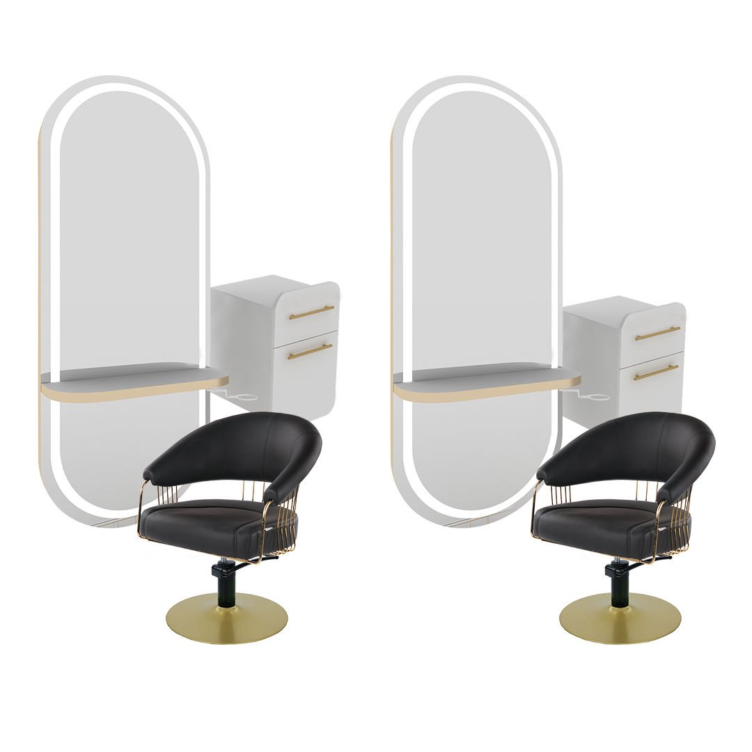 2'li Glam Wall Basic + 2 Adet Merit Gold Csl + 2 Adet Basic Cabinet