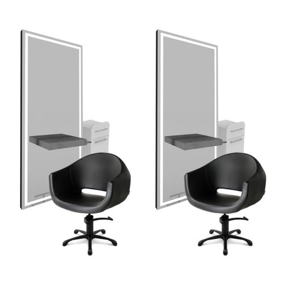 2'li Stone Wall Basic + 2 Adet Evo Black Kl + 2 Adet Basic Cabinet