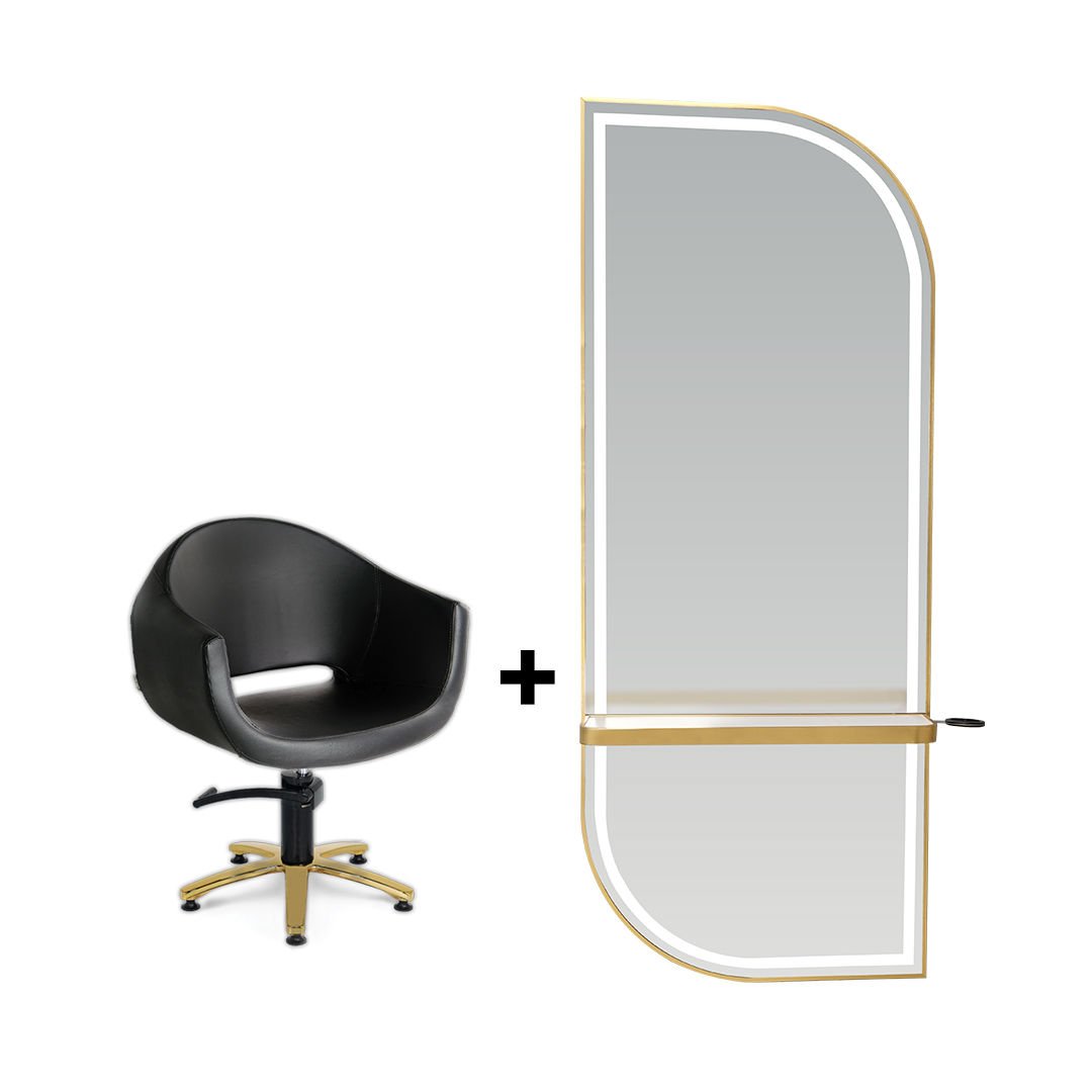 Luma Kuaför Tezgahı + Evo Gl Kuaför Koltuğu