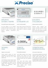 Precisa PB 4200C SCS Hassas Terazi | 4200 g | 0,01 g | 186x186 mm | Oto CAL | Türkçe Menü