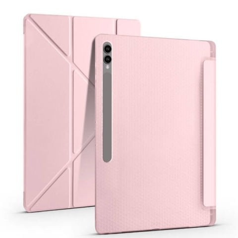 Galaxy Tab S10 Ultra Kılıf Patinda Tri Folding Kalem Bölmeli Standlı Kılıf