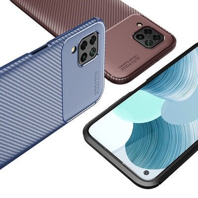 Huawei P40 Lite Kılıf Patinda Negro Silikon Kapak