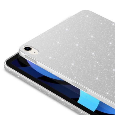 Apple iPad Air 10.9 2020 (4 Nesil) Simli Parlak Görünümlü Patinda Tablet Koton Kılıf