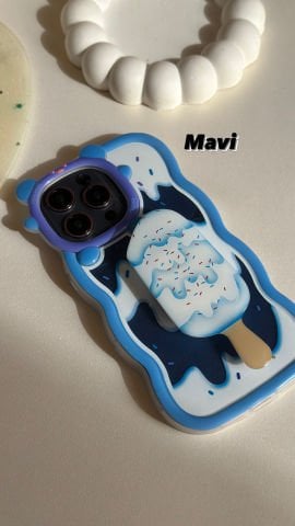 iPhone Ice Cream Popsocket Silikon Kılıf