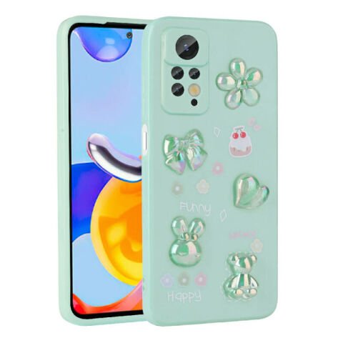 Xiaomi Redmi Note 12 Pro 4G Kılıf Kabartma Figürlü Parlak Patinda Toys Silikon Kapak
