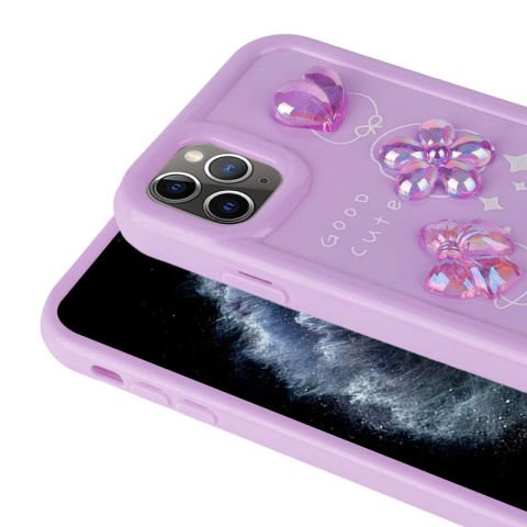 Apple iPhone 11 Pro Max Kılıf Kabartma Figürlü Parlak Patinda Toys Silikon Kapak