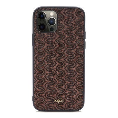 Apple iPhone 12 Pro Kılıf Kajsa Glamorous Serisi Waterfall Pattern Kapak