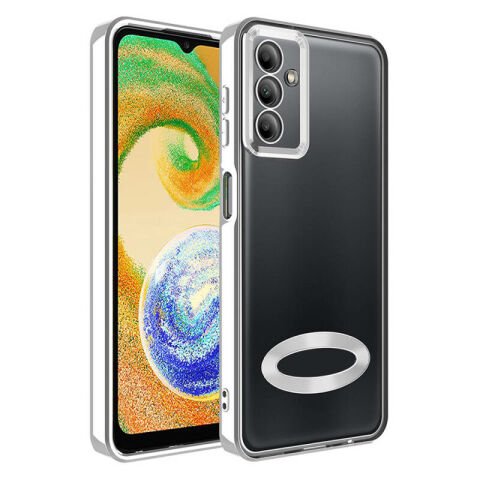 Galaxy A05S Kılıf Kamera Korumalı Logo Gösteren Patinda Omega Kapak