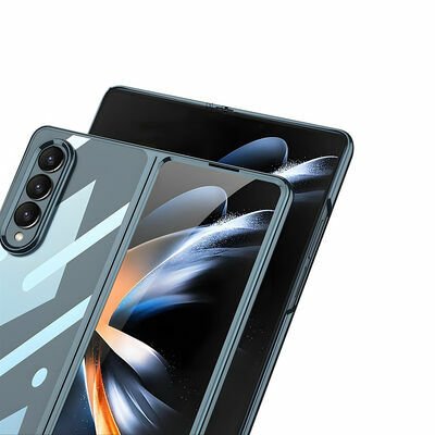 Galaxy Z Fold 4 Kılıf Patinda Full Camlı Kıpta Kapak