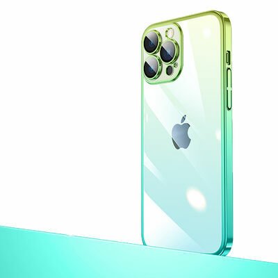 Apple iPhone 12 Pro Max Kılıf Parlak Renk Geçişli Kamera Korumalı Patinda Senkron Kapak