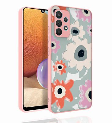Galaxy A32 4G Kılıf Desenli Kamera Korumalı Parlak Patinda Nora Kapak