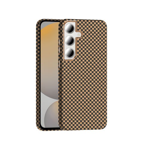 Galaxy S24 FE Kılıf M-safe Şarj Özellikli Karbon Fiber Görünümlü Patinda Gros Kapak