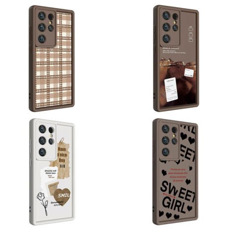 Galaxy S24 Ultra Kılıf Kamera Korumalı Baskılı Arka Yüzey Patinda Klas Kapak