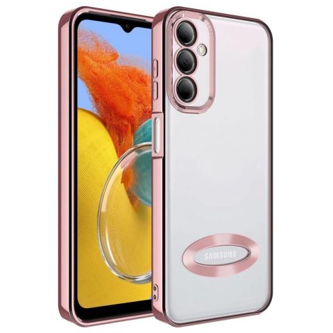 Galaxy M14 Kılıf Kamera Korumalı Logo Gösteren Patinda Omega Kapak