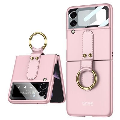 Galaxy Z Flip 3 Kılıf Patinda Flip Ring Kıpta Kapak