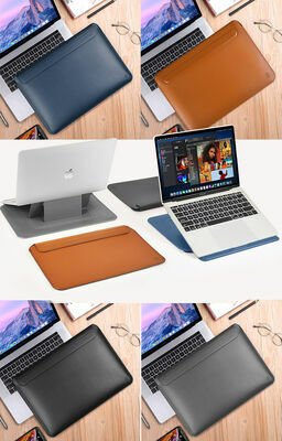 Apple Macbook Pro 14.2 2023 A2779 Wiwu Macbook Skin Pro Portable Stand Kılıf