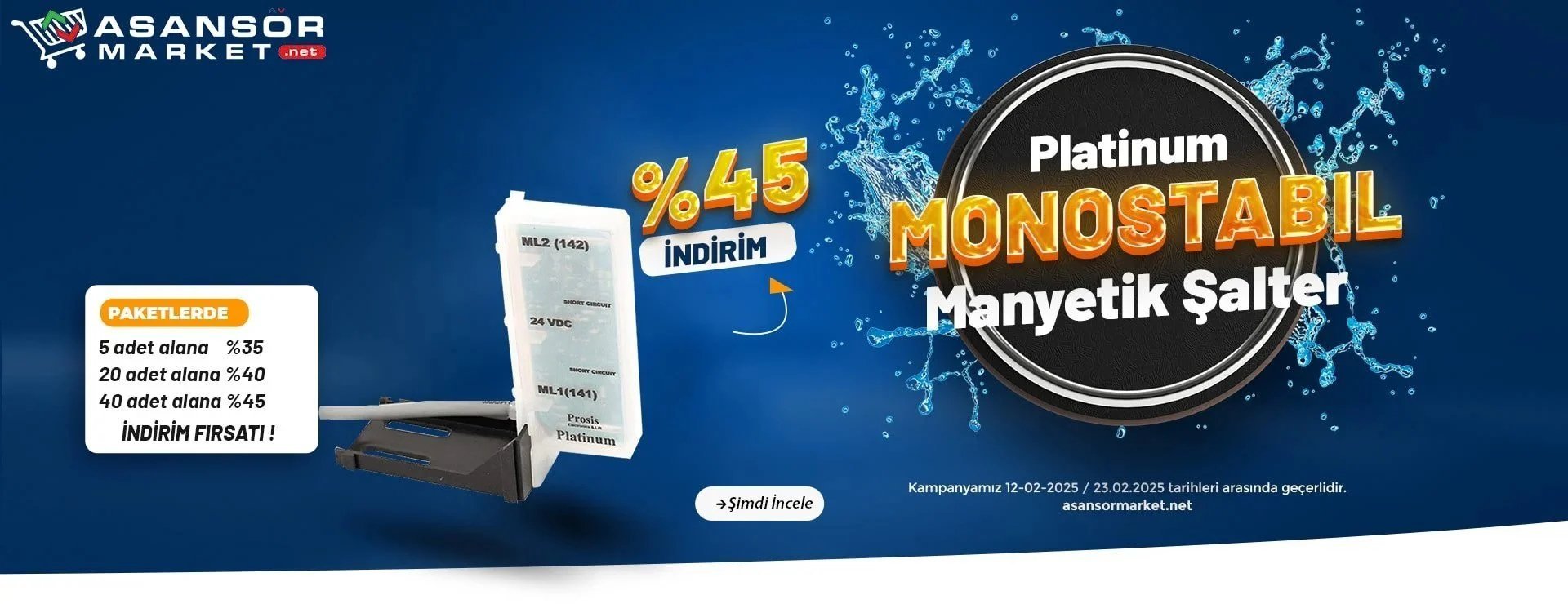 Platinum Monostabil Manyetik Şalter