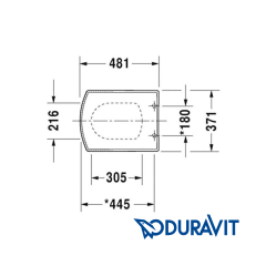 Duravit Caro Kapak Softclose 0065690095