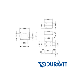 Duravit Caro Kapak Softclose 0065690095
