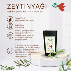 YENİ HASAT AYVALIK 1LT Naturel Sızma Zeytinyağı (Hasat Zamanı Ekim 2024)