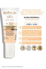 Bioxcin Sun Care Güneş Krem Renkli Yüksek Korumalı Kuru & Normal Ciltler İçin SPF50+ 50 ml