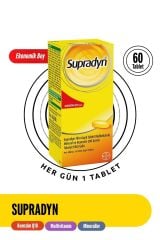 Supradyn 60 Film Kaplı Tablet | Koenzim Q10, Multivitamin Ve Mineral Içeren Takviye Edici Gıda