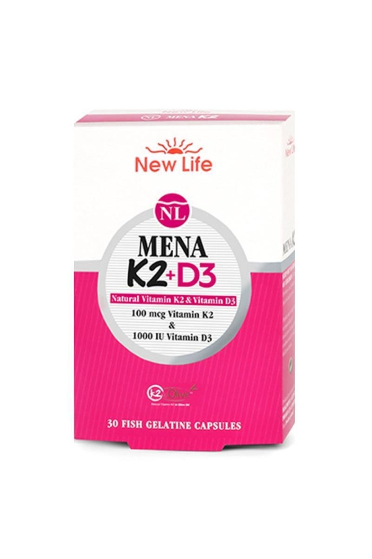 Mena K2 D3 Vitamini 30 Kapsül