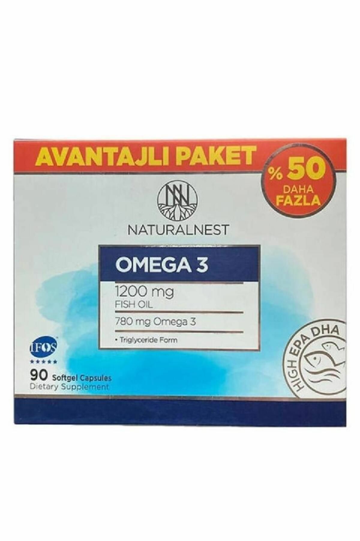 Natural Nest Omega3 Balık Yagı 90 Kapsul