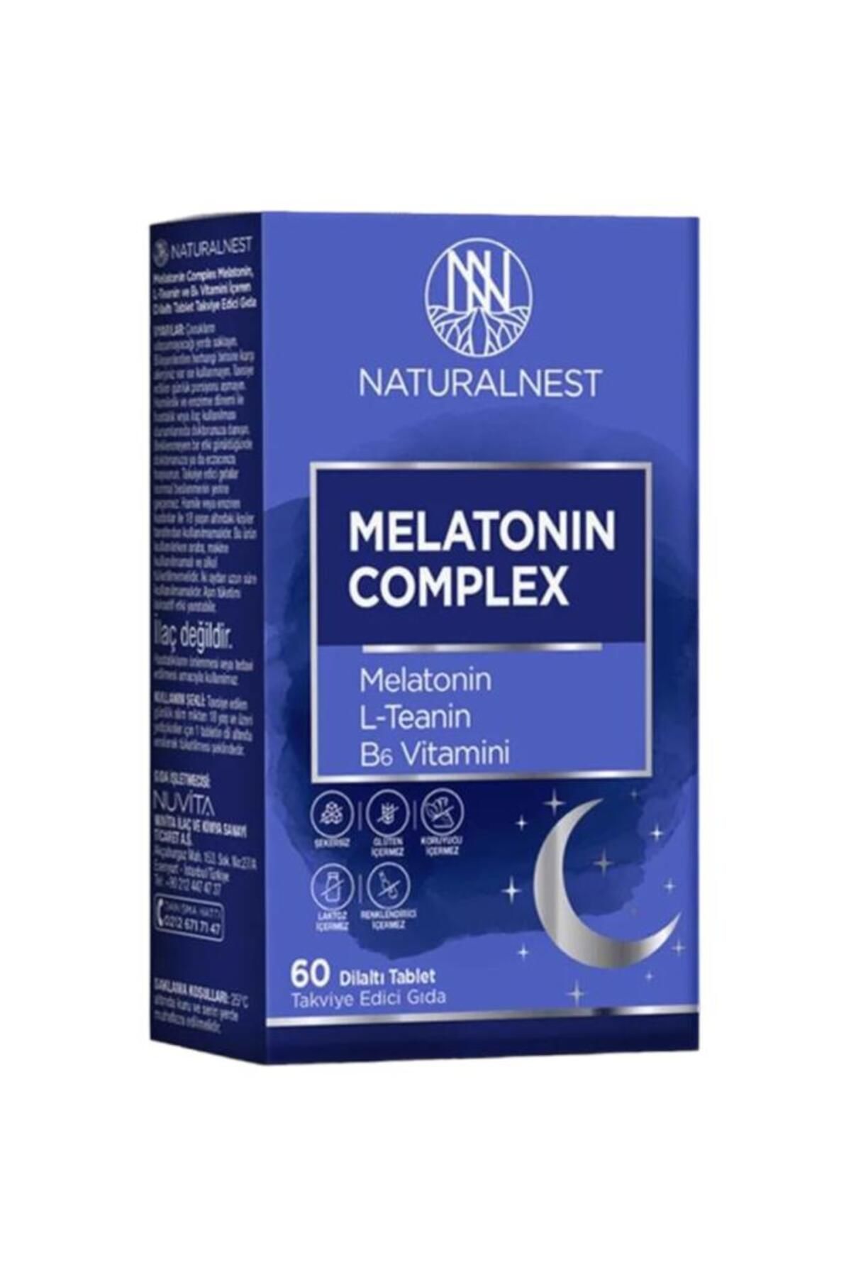 Natural Nest Melatonin Complex 3 Mg 60 Dilaltı Tablet