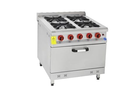 Himaksan 4 Lü Kuzine 4 Ocak 1 Fırın Gazlı LPG Li 80X80X85 HMK-KZG 880