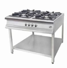 Pimak Gazlı 3 Lü Taban Raflı Ocak 150x65x85 Cm MX-3A