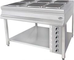 Pimak Elektrikli 8 Gözlü Pleyt Taban Raflı Ayaklı Ocak 200x100x85 cm MX27-8