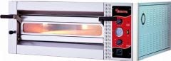 Kalitegaz Elektrikli Pizza Fırını 6x30 cm Pizza Kapasiteli Tek Katlı Manuel E6301WA Rinnova
