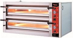 Kalitegaz Elektrikli Pizza Fırını 12x35 cm Pizza Kapasiteli Çift Katlı Manuel E6352WA Rinnova