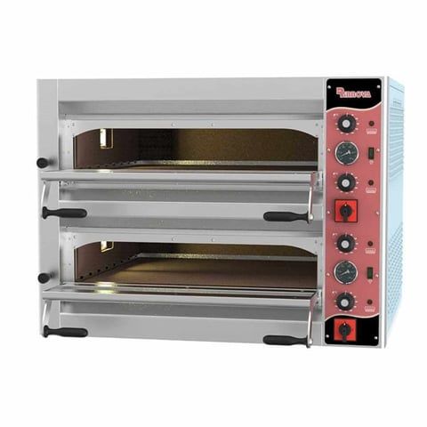 Kalitegaz Elektrikli Pizza Fırını 8x35 cm Pizza Kapasiteli Çift Katlı Manuel E4352AS Rinnova