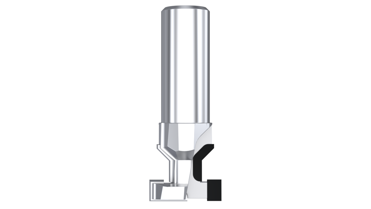 696 Z2+2  Pahlı Cam Yeri / Glass Groove with Chamfer