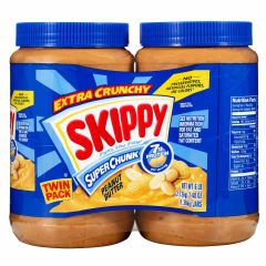 Skippy Parçacıklı Yer Fıstığı Ezmesi, Extra Crunchy Peanut Butter 454g X2, 2 Adet Fıstık Ezmesi