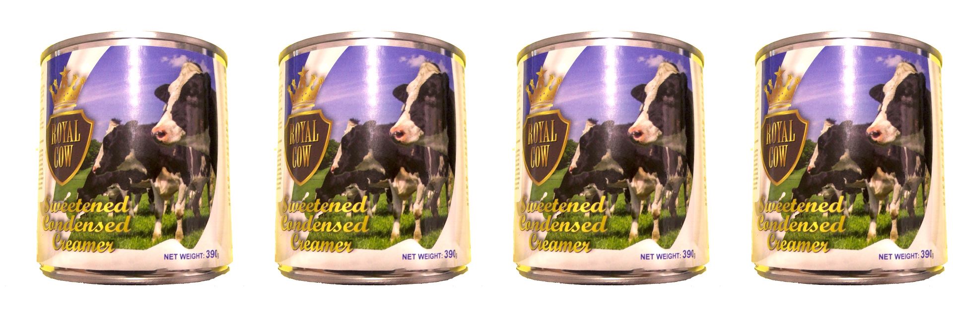 Royal Cow 390 Gr X 4 Yoğunlaştırılmış Süt Krema Avantajlı Ürün (4 pieces )