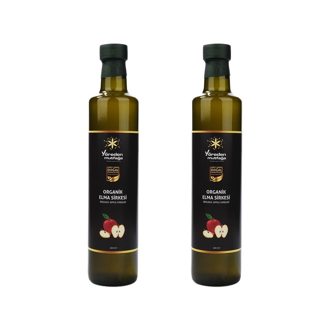 Organik Elma Sirkesi 500 mL (2)'li Paket