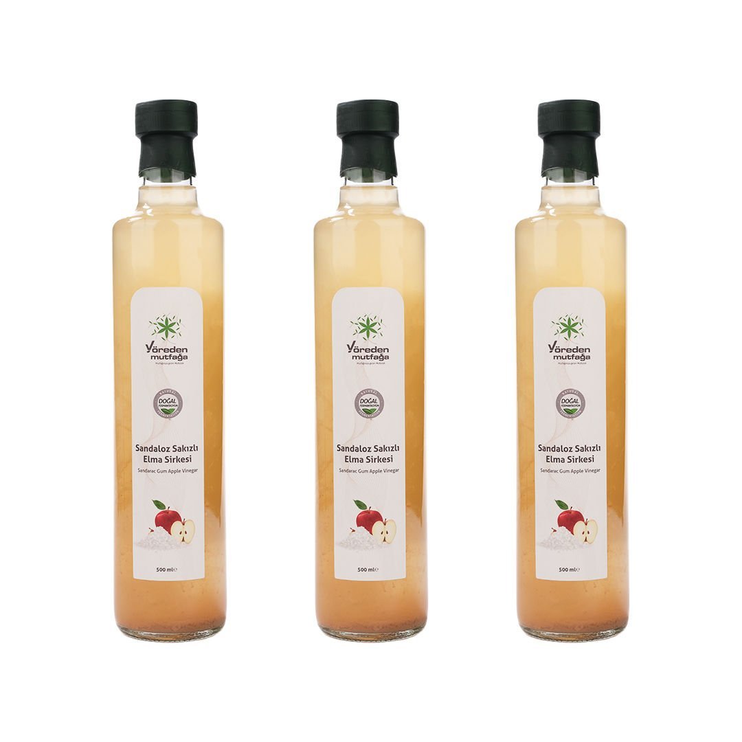 Sandaloz Sakızlı Elma Sirkesi (3)'lü Paket
