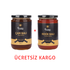 Ham Çam (Salgı) Balı 850 g + Ham Kekik Balı 850 g 2'li Paket