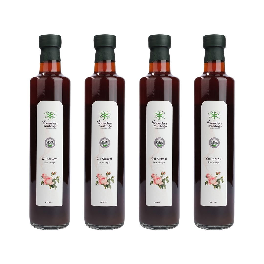 Gül Sirkesi 500 mL (4)'lü Paket