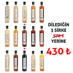 Dilediğin 3 Sirke (3 Adet * 500 mL)
