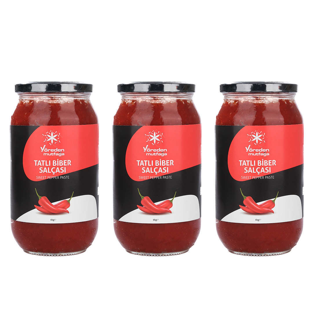 Tatlı Biber Salçası (3)'lü Paket (3 adet * 1 kg)